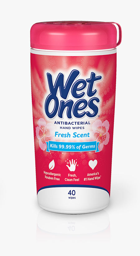 Wet Ones packaging - after